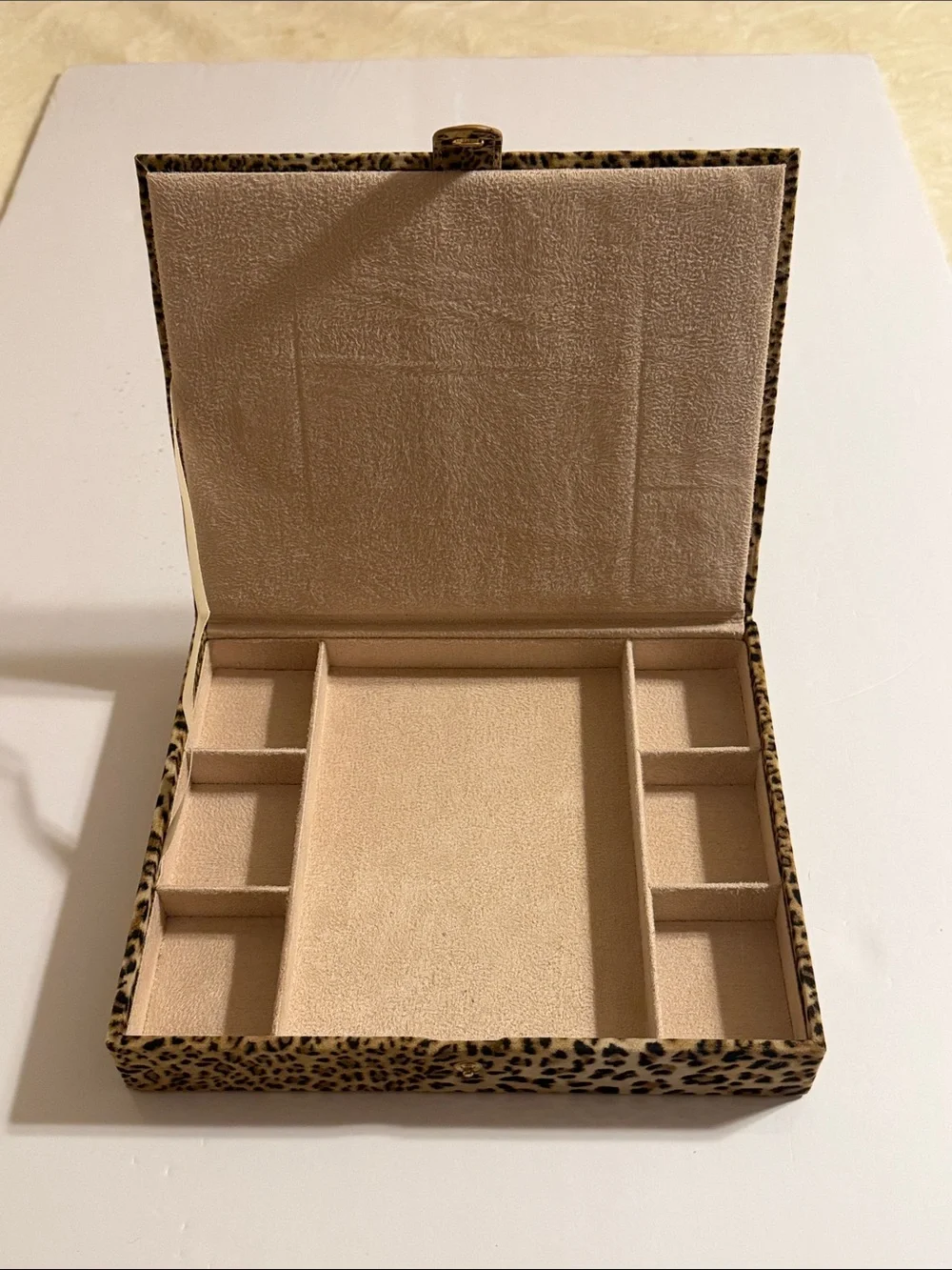 Reed & Barton Leopard Print Jewelry Organizer 10x8 NWOT